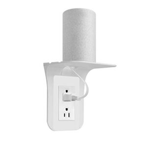 srxing outlet shelf,wall outlet shelf,shelf over outlet,power shelf,shelf over outlet,outlet with shelf,outlet shelves, easy install-holds up to 10 lbs, white, (1 pack)