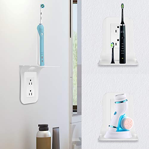 SRXING Outlet Shelf,Wall Outlet Shelf,Shelf Over Outlet,Power Shelf,Shelf Over Outlet,Outlet with Shelf,Outlet Shelves, Easy Install-Holds Up to 10 lbs, White, (1 Pack)