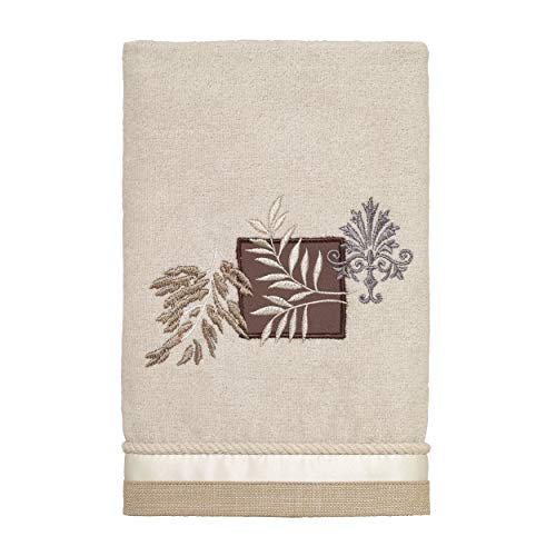 Avanti Linens - Hand Towel, Soft & Absorbent Cotton Towel (Serenity Collection, Beige)