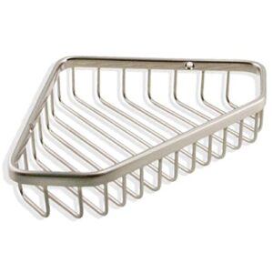 signature hardware 215282 solid brass corner shower basket