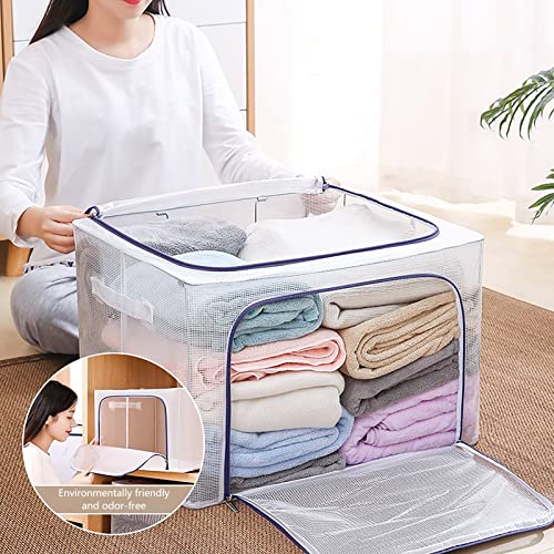 Capacity Storage Bins Moving Boxes Storage Storage Organizer Closet Organizers and Storage Clothing Closet Storage Toy Storage (Blue)