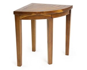 alateak corner wood bath spa shower stool table bench shelf storage fully assembled
