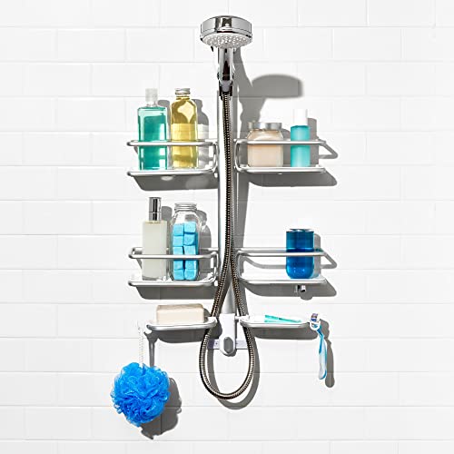 OXO Good Grips Aluminum Hose Shower Caddy - Silver