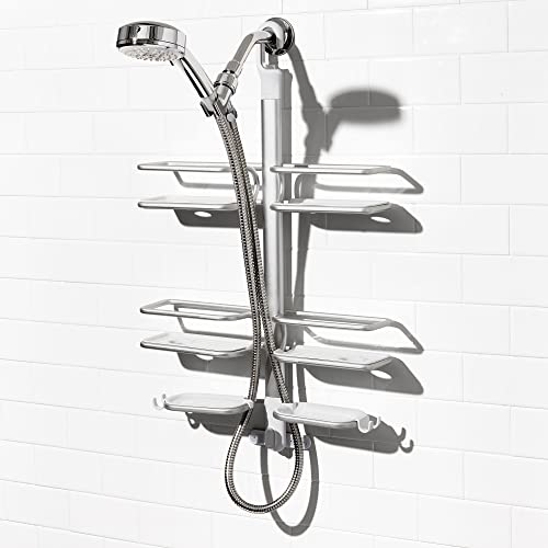 OXO Good Grips Aluminum Hose Shower Caddy - Silver