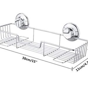 SANNO Suction Cup Shower Caddy with Hooks,Powerful Suction Cup Powerful Vacuum Suction Cup Hooks for Shower