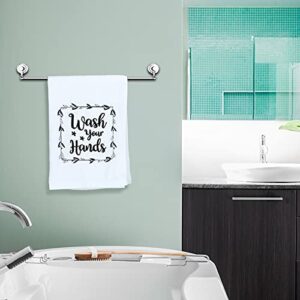 2 Pieces Funny Hand Towels with Sayings Hello Sweet Cheeks Wash Your Hands Bathroom Hand Towels Rustic Cute Dish Kitchen Towels for Bathroom Home Decorative Farmhouse Bath Sign, 16 x 24 Inch