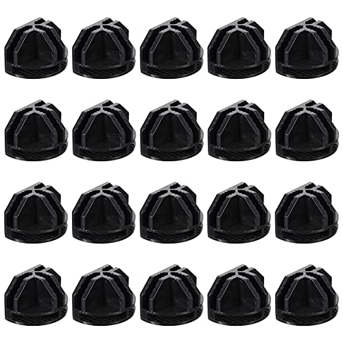 DOITOOL Cube Plastic Connectors Interlocking Connectors Wire Grid Cube Organizer Buckle Clips for Modular Closet Storage Organizer Black 20pcs