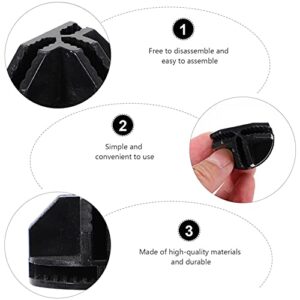 DOITOOL Cube Plastic Connectors Interlocking Connectors Wire Grid Cube Organizer Buckle Clips for Modular Closet Storage Organizer Black 20pcs