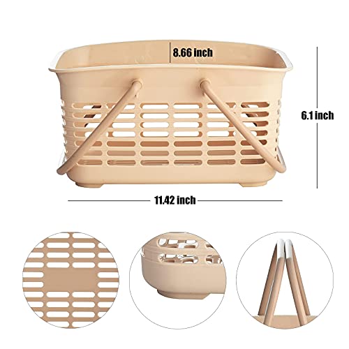 ALINK Flamingo Mesh Shower Caddy Basket + Plastic Shower Caddy Basket