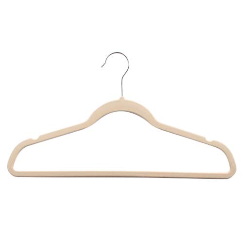 Michael Graves Design Ultra-Thin Non-Slip Velvet Clothing Hangers, Flocked & Durable, Closet Space Saving, for Garments, Suits, Dresses, Pants, Shirts, Coats, 25 Pack