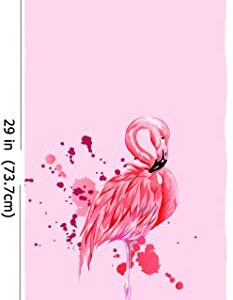 IUOCFER Pink Flamingo Hand Towels Pink Animal Bath Towels 13.6 * 29 Highly Absorbent Kitchen Dish Towels for Household Daily Use | Home Decoration | Carry-On Hotel Gym Spa