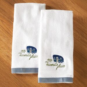 the lakeside collection our favorite place is together bathroom hand towels - set of 2