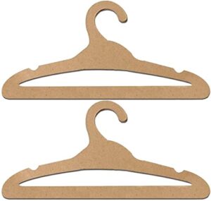 20 pcs cardboard hangers, environmentally friendly recycled paper clothes hangers for adults (15.7x7.5in)