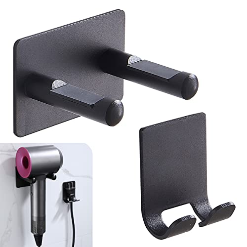 Lystin Dyson Hair Dryer Bracket Wall Mount Holder Aluminum Alloy with Plug Bracket for Dyson