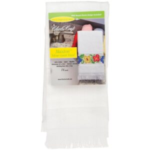 charles craft maxton velour guest towel 1 pack (30.5cm x 49.5cm)