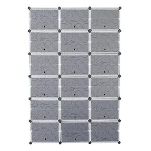 Expandable Shoe Storage Cabinet - 12 Tier Portable Closet Organizer with 72 Pair Capacity 36 Grids Tower Rack Shelf for Heels Boots Slippers - Black