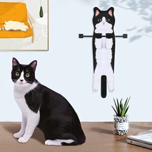 OtNiap Cat Hand Towels-Cat Funny Hand Towels for Bathroom Kitchen,Cat Hanging Towel Cat Towels for Cat Lovers,Face Towels Super Absorbent Soft, Housewarming Cat Gifts for Cat Lovers (Cow Cat)