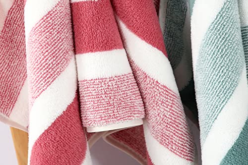 SOFTBATFY Soft and Fluffy Microfiber Hand Towel Face Towels Set 4Pack, 14inch x 30inch - Quick Drying Microfiber Towels - Use for Bathroom, Shower, Spa