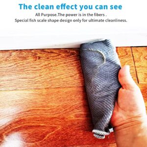 Easy Clean Nanoscale Cleaning Cloth,Fish Scale Microfiber Window & Glass Cleaning Cloth, Streak Free Mirrors Cars Stainless Steel,Lint Free Dish Cloth Polishing Towel, All-Purpose Home cleaning set