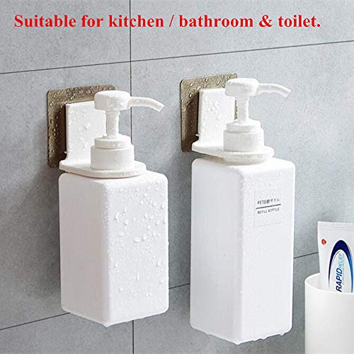 Shower Gel Bottle Rack Hook Bracket Bathroom Wall Magic Paste Shampoo Suction Wall Type Seamless Hook 3 Pack