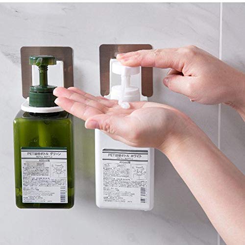 Shower Gel Bottle Rack Hook Bracket Bathroom Wall Magic Paste Shampoo Suction Wall Type Seamless Hook 3 Pack