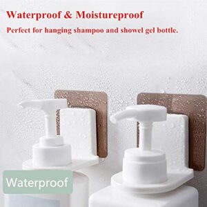 Shower Gel Bottle Rack Hook Bracket Bathroom Wall Magic Paste Shampoo Suction Wall Type Seamless Hook 3 Pack