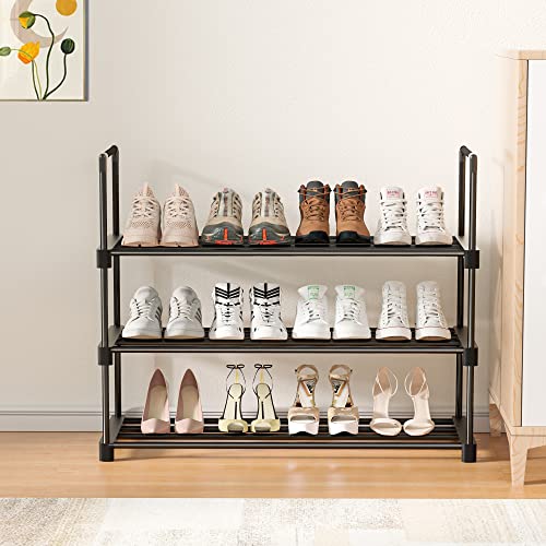 OYREL Shoe Rack, Sturdy Metal Shoe Rack Organizer,Narrow Shoe Rack,Shoe Racks for Closets,Shoes Rack,Shoe Stand,Shoe Shelf