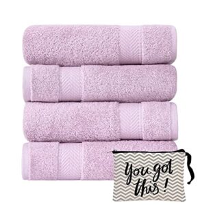 textilom turkish hand towels for bathroom – hotel and spa quality & soft & absorbent & quick dry bathroom hand towels – 100% cotton turkish hand towel set of 4 (16 x 28 inches)- lavender