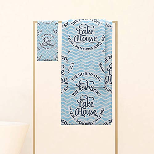 RNK Shops Lake House #2 Hand Towel - Full Print (Personalized)