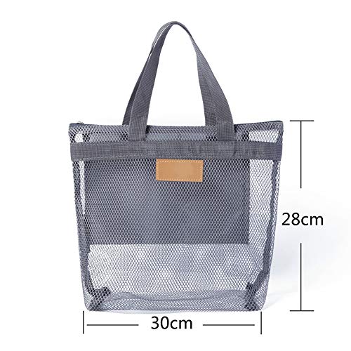 JIANWEI Mesh Shower Caddy, Portable Lightweight Storage Bag Quick Dry Shower Caddy Tote Travel Bathroom Clothes Organizer College Dorm Room Essentials Perfect For Gym, Swimming