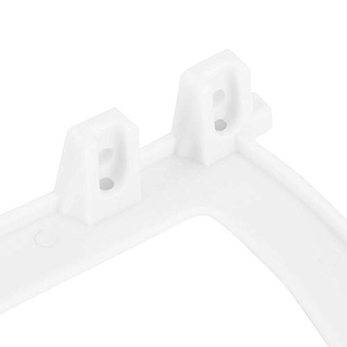 AUNMAS Plastic Cabinet Hinge, Hollow Simple Two Layers Shoe Cabinet Hinge Shelf Rack Holder Accessory for Home White (2#)