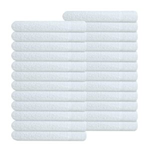 Salon Towel 16 x 26 White 24 Pack Premium Hand Towels - 100% Combed Ring Spun Cotton, Ultra Soft and Highly Absorbent, Extra Large Thick Hand Towels, Hotel & Spa Quality Hand Towels