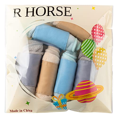 R HORSE 6Pcs Kitchen Hanging Towel Set Hand Hanging Towels with Hanging Loop Absorbent Coral Fleece Bathroom Hand Towel Soft Thick Dish Cloth Dry Towel Christmas Decorations for Kitchen Bathroom