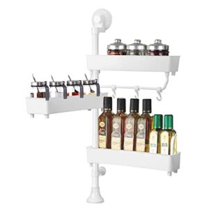 corner shower caddy kithen spice rack organizer no drilling adhesive shower bathroom shelf corner organizer storage