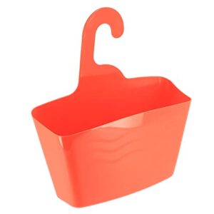 evideco french home goods orange hanging shower caddy organizer plastic basket