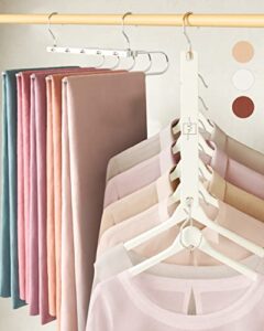 moralve space saving hangers bundle (white)