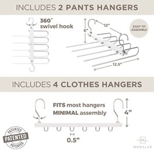 MORALVE Space Saving Hangers Bundle (White)