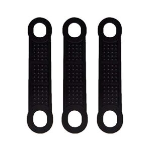 50 pieces black non-slip rubber clothing hanger grips clothes hanger strips use for wood and plastic hangers