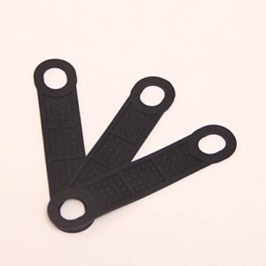 50 Pieces Black Non-Slip Rubber Clothing Hanger Grips Clothes Hanger Strips Use for Wood and Plastic Hangers