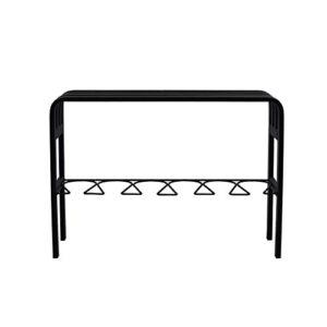 Proman Products Horizon Black Door Entryway Bench, Black, Black