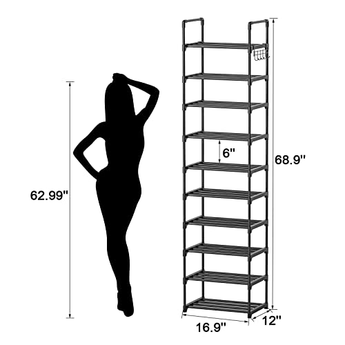 Mavivegue Shoe Rack, 8 Tier Large Shoe Rack Organizer Shoe Rack 10 Tier Shoe Rack,Shoe Stand