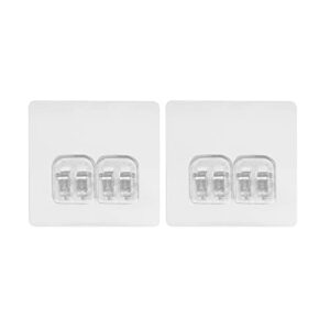 norscyrt shower caddy adhesive replacement hook stickers for no drilling shower shelf basket corner shower organizer (2 pack 2 hooks)