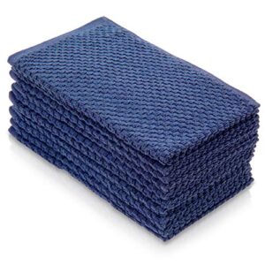 Simpli-Magic 79332 Cotton Hand Towels, Blue/White, 10 Pack