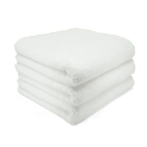 clauman premium hotel towel oeko-tex certified 16x31 inch 170g*3packs white