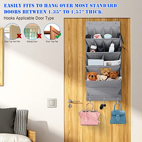 Alltope Over The Door Shoe Organizer, Large Hanging Shoe Organizer with 11 Pockets, Extra Large Fabric Pockets Oxford Cloth Shoes Storage Organizer for Men Sneakers Women High Heeled Shoes Storage