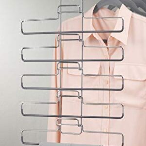 Whitmor Spacemaker 5-Tier Pant Hanger, Silver