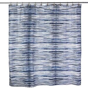 skl home vern yip shibori stripe shower curtain, navy