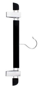 nahanco 200713bhu wooden pant hangers,"executive series", home use, 14", black finish (pack of 12)