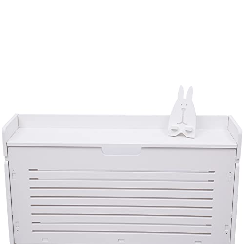 3 Drawer Shoe Cabinet, Freestanding Flip-up Shoe Storage Organizer, Modern Tipping Bucket Shoe Rack for Entryway, Living Room, and Hallway