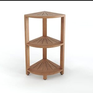 AquaTeak Kai™ Petite - Teak Corner Shower Storage Stand